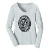 Ladies Long Sleeve Fan Favorite V Neck Tee Thumbnail