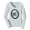 Ladies Long Sleeve Fan Favorite V Neck Tee Thumbnail