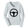 Ladies Long Sleeve Fan Favorite V Neck Tee Thumbnail