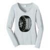 Ladies Long Sleeve Fan Favorite V Neck Tee Thumbnail