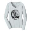 Ladies Long Sleeve Fan Favorite V Neck Tee Thumbnail