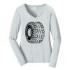 Ladies Long Sleeve Fan Favorite V Neck Tee Thumbnail