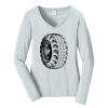 Ladies Long Sleeve Fan Favorite V Neck Tee Thumbnail