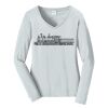 Ladies Long Sleeve Fan Favorite V Neck Tee Thumbnail