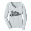 Ladies Long Sleeve Fan Favorite V Neck Tee Thumbnail