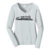 Ladies Long Sleeve Fan Favorite V Neck Tee Thumbnail