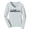 Ladies Long Sleeve Fan Favorite V Neck Tee Thumbnail