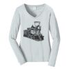 Ladies Long Sleeve Fan Favorite V Neck Tee Thumbnail