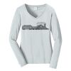 Ladies Long Sleeve Fan Favorite V Neck Tee Thumbnail