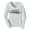 Ladies Long Sleeve Fan Favorite V Neck Tee Thumbnail