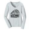 Ladies Long Sleeve Fan Favorite V Neck Tee Thumbnail