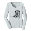 Ladies Long Sleeve Fan Favorite V Neck Tee Thumbnail