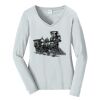 Ladies Long Sleeve Fan Favorite V Neck Tee Thumbnail