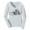 Ladies Long Sleeve Fan Favorite V Neck Tee Thumbnail