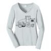 Ladies Long Sleeve Fan Favorite V Neck Tee Thumbnail