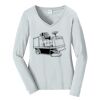 Ladies Long Sleeve Fan Favorite V Neck Tee Thumbnail