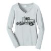 Ladies Long Sleeve Fan Favorite V Neck Tee Thumbnail