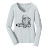 Ladies Long Sleeve Fan Favorite V Neck Tee Thumbnail