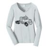 Ladies Long Sleeve Fan Favorite V Neck Tee Thumbnail