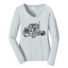 Ladies Long Sleeve Fan Favorite V Neck Tee Thumbnail