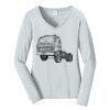 Ladies Long Sleeve Fan Favorite V Neck Tee Thumbnail