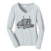 Ladies Long Sleeve Fan Favorite V Neck Tee Thumbnail