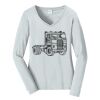 Ladies Long Sleeve Fan Favorite V Neck Tee Thumbnail