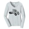 Ladies Long Sleeve Fan Favorite V Neck Tee Thumbnail