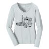 Ladies Long Sleeve Fan Favorite V Neck Tee Thumbnail