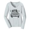 Ladies Long Sleeve Fan Favorite V Neck Tee Thumbnail