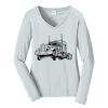 Ladies Long Sleeve Fan Favorite V Neck Tee Thumbnail