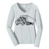 Ladies Long Sleeve Fan Favorite V Neck Tee Thumbnail