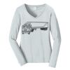 Ladies Long Sleeve Fan Favorite V Neck Tee Thumbnail