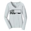 Ladies Long Sleeve Fan Favorite V Neck Tee Thumbnail