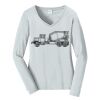 Ladies Long Sleeve Fan Favorite V Neck Tee Thumbnail