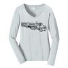 Ladies Long Sleeve Fan Favorite V Neck Tee Thumbnail