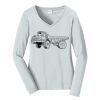 Ladies Long Sleeve Fan Favorite V Neck Tee Thumbnail