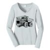 Ladies Long Sleeve Fan Favorite V Neck Tee Thumbnail