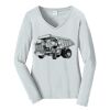 Ladies Long Sleeve Fan Favorite V Neck Tee Thumbnail