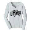 Ladies Long Sleeve Fan Favorite V Neck Tee Thumbnail