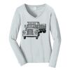 Ladies Long Sleeve Fan Favorite V Neck Tee Thumbnail