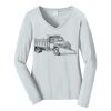 Ladies Long Sleeve Fan Favorite V Neck Tee Thumbnail