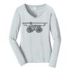 Ladies Long Sleeve Fan Favorite V Neck Tee Thumbnail