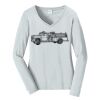 Ladies Long Sleeve Fan Favorite V Neck Tee Thumbnail