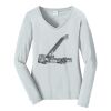 Ladies Long Sleeve Fan Favorite V Neck Tee Thumbnail