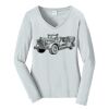 Ladies Long Sleeve Fan Favorite V Neck Tee Thumbnail