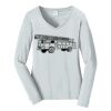 Ladies Long Sleeve Fan Favorite V Neck Tee Thumbnail