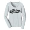 Ladies Long Sleeve Fan Favorite V Neck Tee Thumbnail