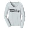 Ladies Long Sleeve Fan Favorite V Neck Tee Thumbnail