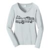 Ladies Long Sleeve Fan Favorite V Neck Tee Thumbnail